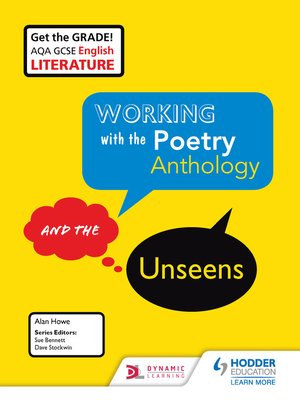 cover image of AQA GCSE English Literature Working with the Poetry Anthology and the Unseens Student Book
